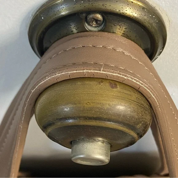 FALOR FIRENZE Italian Leather Woven Tote with Rosette - Picture 11 of 15